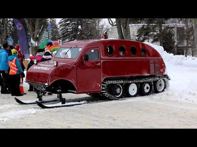 Ride Aboard this Famous Canadian Snowmobile - 1957 Bombardier B12 