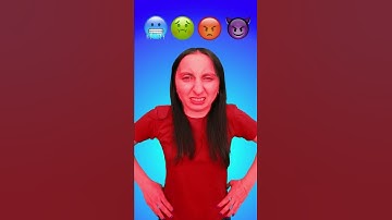 Emoji challenge - Best Funny Face 🥶🤢😡😈 #shorts by Tiktomiki