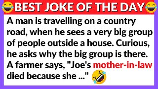 The Best Jokes - Traveling Down A Country Road, A Man Sees A Large Crowd Outside A House ...