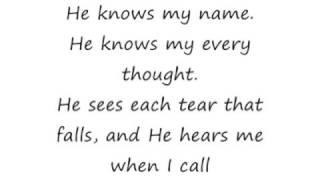 Video-Miniaturansicht von „He Knows My Name - Paul Baloche and Praise Band [lyrics]“