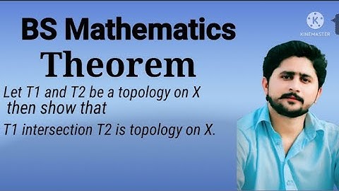 BS Mathematics proof :let T1 and T2 be a topology on set X.then show that T1 intersection T2 on X