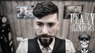 💈 ASMR BARBER - Textured Haircut and BeardStache for a Peaky Blinder