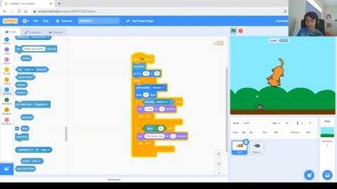 Game #1. Create your first simple game in Scratch: "Cat chasing the mouse"