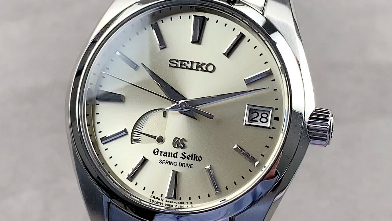 Grand Seiko Spring Drive Automatic SBGA001 Champagne Dial Grand Seiko Watch  Review - YouTube