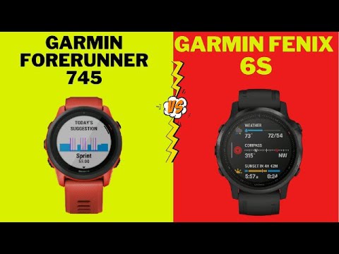 Difference Between Garmin Forerunner 745 vs Garmin Fenix 6S - Specs and Features Compared