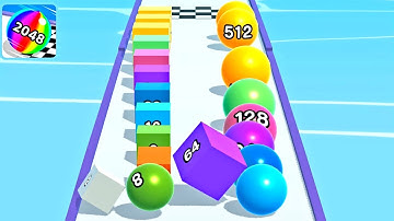 Ball Run 2048 Merge Number ! MAX LEVELS Gameplay Walkthrough New Update Part 30 android, ios