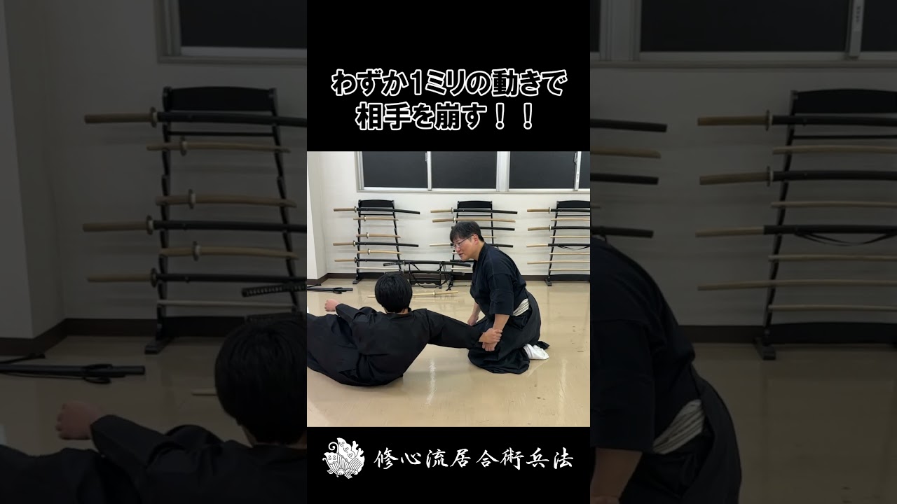【武術】わずか1ミリの動きで相手を崩す！修心流の不思議な体術