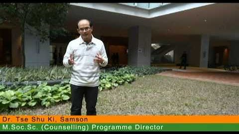 Welcome message from MSS ( Counselling ) Programme Director at SWSA HKU