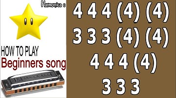 THIS IS JUST FOR BEGINNERS, TWINKLE TWINKLE LITTLE  STAR,  HARMONICA ( C DIATONIC ), ARMÓNICA, GAITA