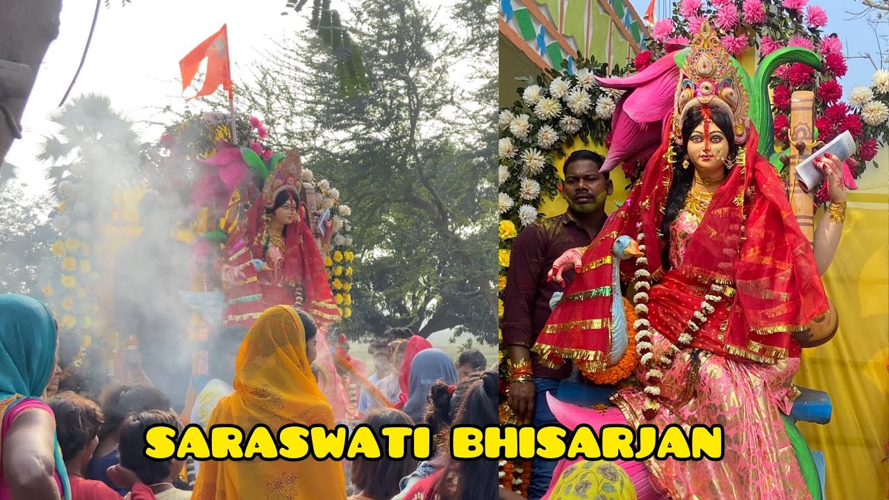 SARASWATI MAA BHISARJAN 😭 || MANISH RAJ ZACK || #saraswati # ...