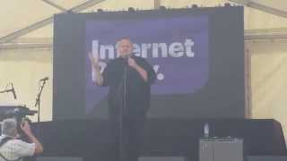 Famous Kim Dotcom speaks at the #SwimWithKim #IRLPicnic at the 'Mega' Mansion Net Worth