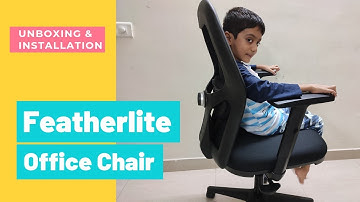 Featherlite Anatom medium back mesh chair : Unboxing, Installation & First impression