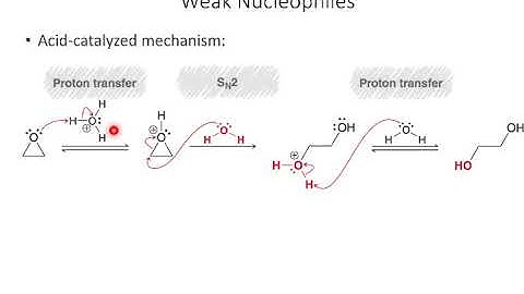 Ring opening reactions of epoxides
