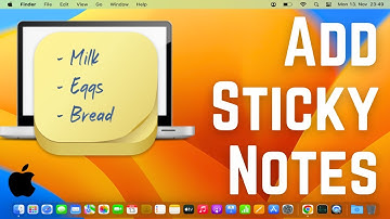 How to Add Sticky Notes on Mac / macOS (2025)