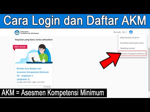 Cara Login dan Daftar Pelatihan AKM Asesmen Kompetensi Minimum