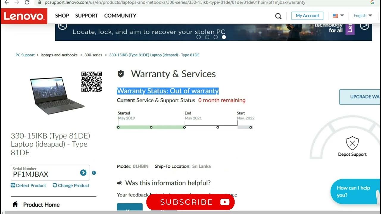 how-to-check-lenovo-laptop-warranty-laptop-desktop-phone-youtube