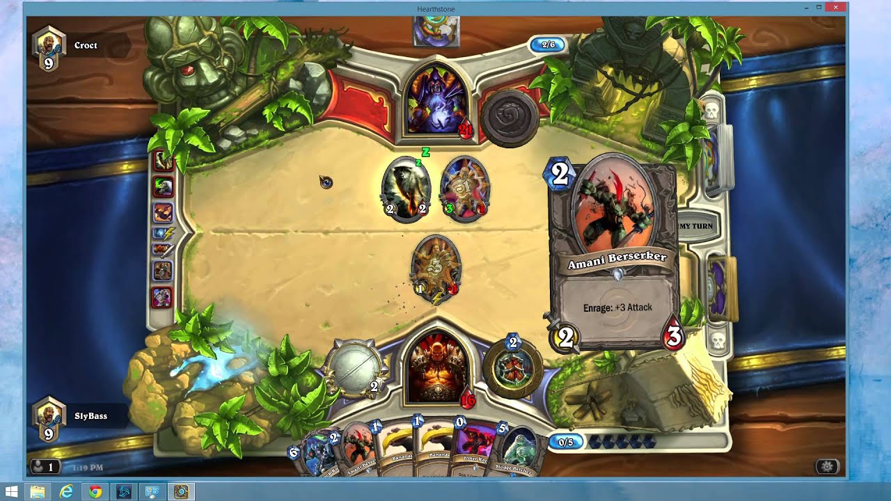 Hearthstone - Warrior (Rage) vs Warlock (Zoo)