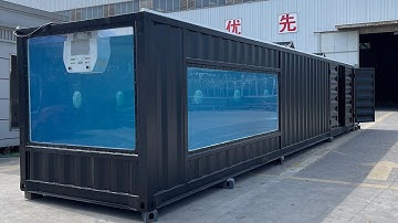 What is it like to swim in a 40ft container pool with a jacuzzi?