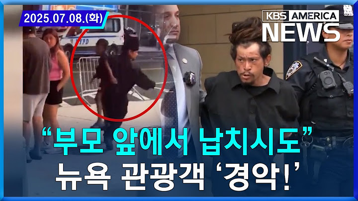 “부모 앞에서 납치시도”...뉴욕 관광객 ‘경악!’ / 2025. 07. 08