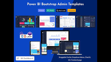 Dashboard Design and components of Power BI Admin Template