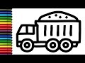 How to Draw a Cargo Truck Easy | Step by Step Truck Drawing for Kids