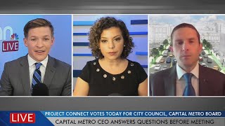 Capital Metro CEO joins KXAN Live for interview about Project Connect