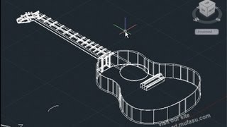 AutoCAD 2014 3D Tutorial Guitar (Basic)