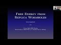 Free Energy from Replica Wormholes - Netta Engelhardt