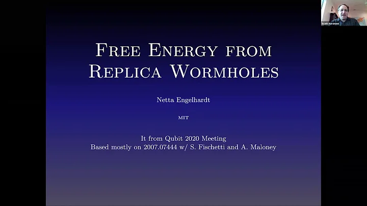 Free Energy from Replica Wormholes - Netta Engelhardt