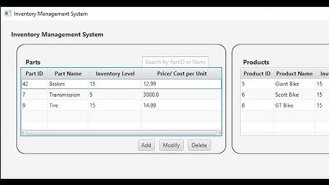 Sophisticated Inventory System Demonstration