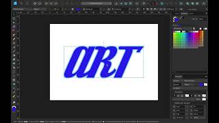 Outline text in Affinity Designer