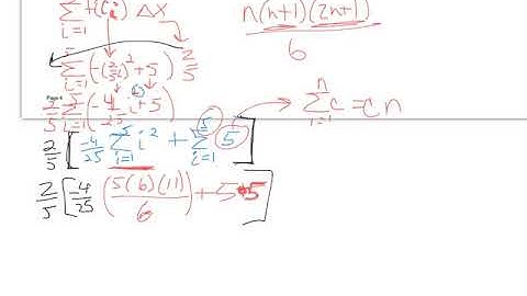 Notes 5.2 part 2 video 2 Sigma Notation to Estimate Area