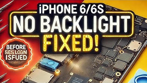 “iPhone 6/6s No Backlight Issue Repaired | Quick Fix for Dim Screen!”