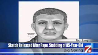 8 1 14  Suspect Sketch Released in Big Spring Stabbing, Rape of 85-Year-Old