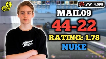 MAIL09 (44-22) RT: 1.78 | SOLOQ | EU FACEIT (NUKE) +VOICE | ELO 4098 | CS2 POV