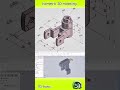 Isometric 3D modeling #solidworks #design #mechanical #shorts #viral #technology