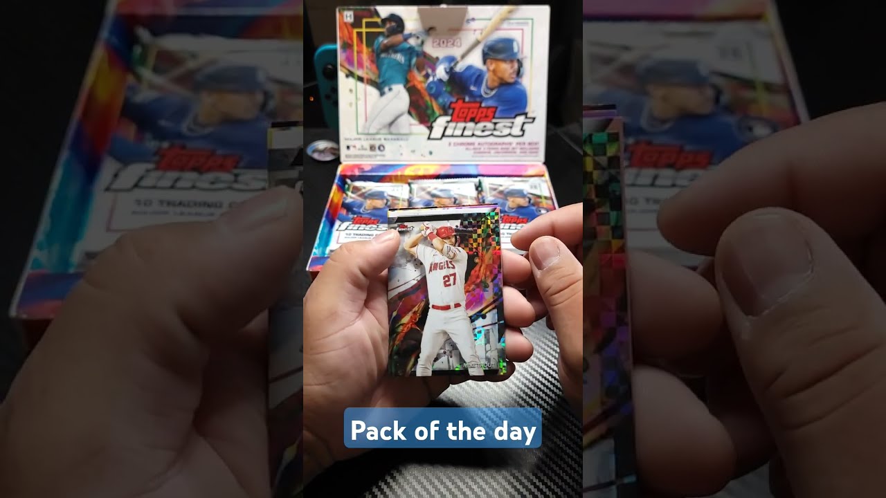 2024 Topps Finest Packoftheday Packrip Hobbybox Toppsfinest Baseballcard Mlb Dodgers