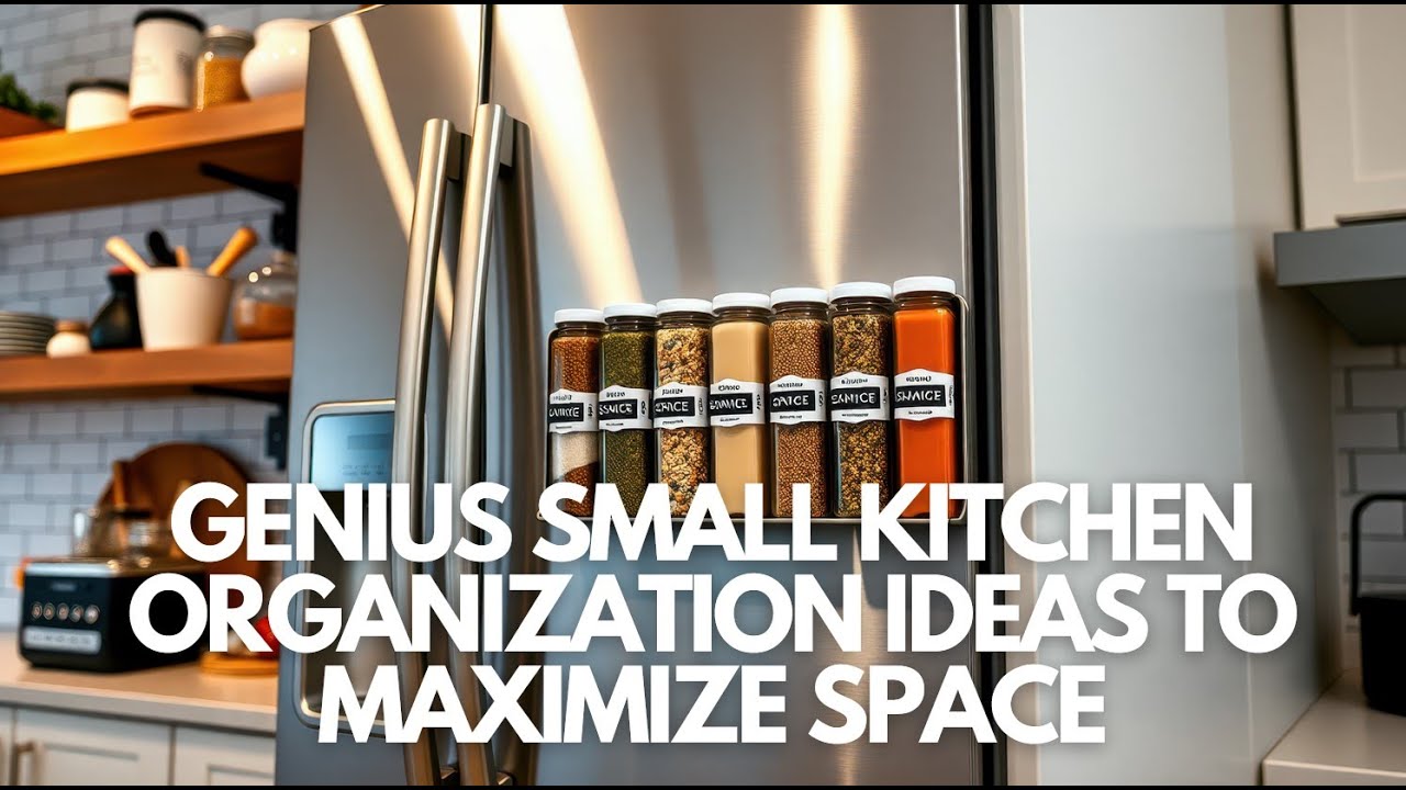 Genius Small Kitchen Organization Ideas to Maximize Space - YouTube