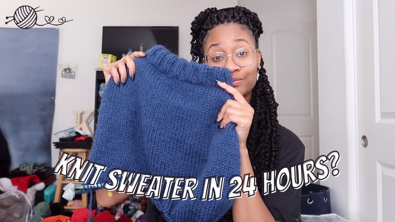 Я попыталась связать свитер за 24 часа подряд (без сна) | Вяжем со мной, выпуск 6