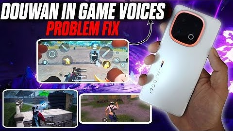 DOUWAN IN GAME  VOICES PROBLEM FIX 100% | NO AUDIO DELAY | ANDROID | IOS |#bgmi 