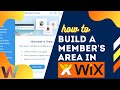 How To Build A Members Area in Wix | Episode 4 | Wix Training Tutorial