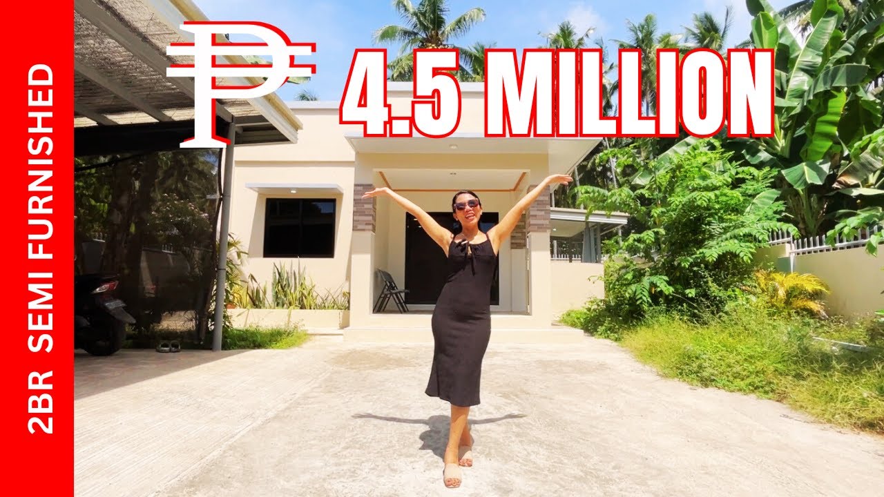 HOUSE TOUR VALENCIA NEWLY BUILT 2BR HOME & 250 SQ. METER LOT NEAR TO THE PUBLIC PLAZA | P4.5 MILLION