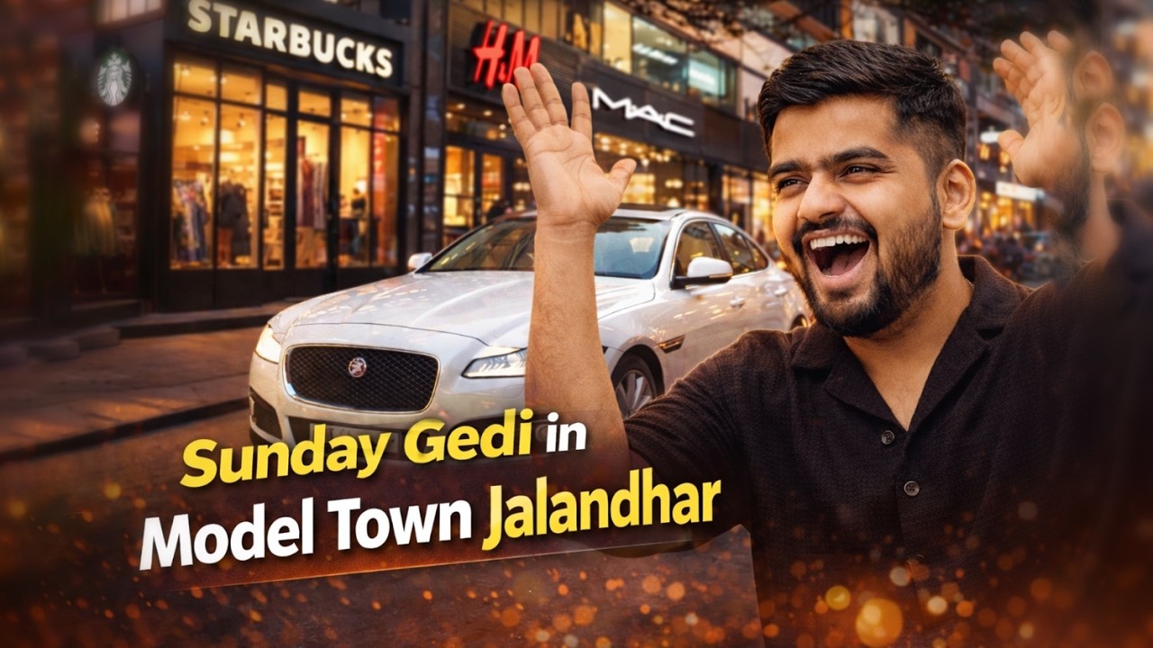 Sunday ki Gedi In Model Town Jalandhar #automobile #vlog #modeltown #lifestylevlog