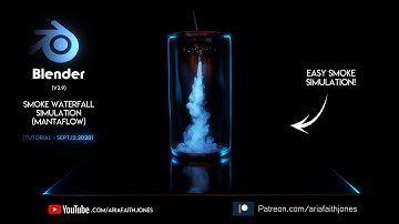Easy Smoke Waterfall Simulation | Blender 2.9 | PREVIEW