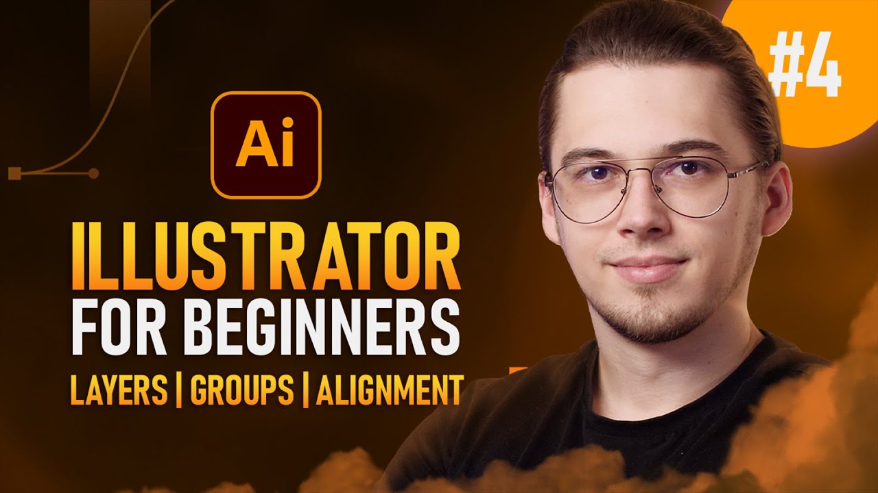 Adobe Illustrator для начинающих №4 | Слои, Группы, Выравнивание, Сохранение