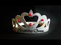 How to make a crown for girls easy| DIY paper crown | paper craft | birthday gift for kids girls