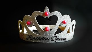 How to make Crown with paper😍🫰|Happy  birthday crown for mom/girls/kids|DIY|Queen Crown|Taj /Tiara