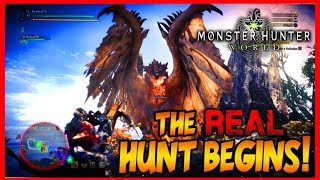 The Real Hunt Begins! Monster Hunter World Gameplay Highlights Rathalos