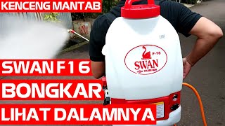 Unboxing Review Test Semprotan dan Bongkar Motor Pompa Sprayer Gendong Swan F-16