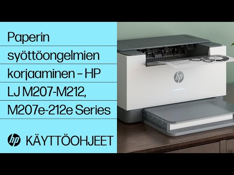 Paperin syöttöongelmien korjaaminen – HP LJ M207-M212, M207e-212e Series | HP LaserJet | @HPtuki